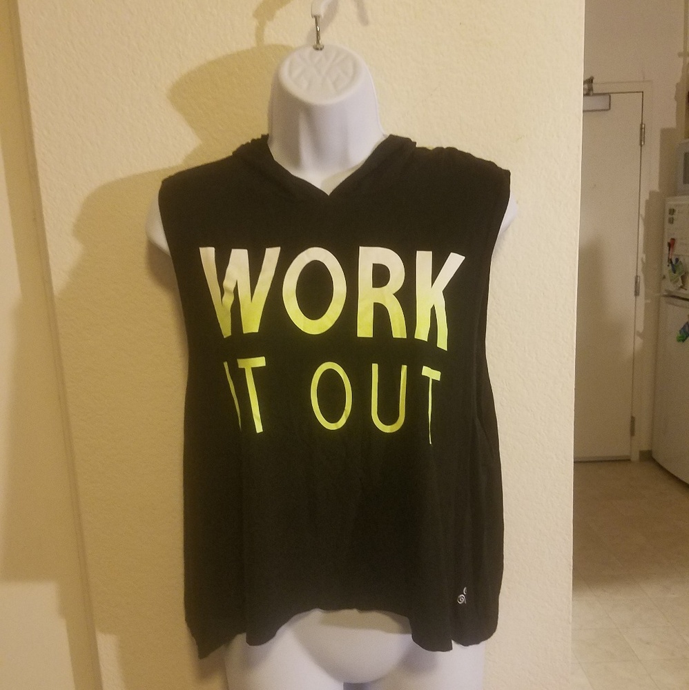Hooded soft muscle tank